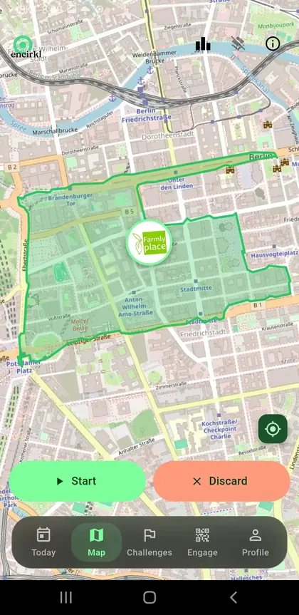 Startbildschirm für einen neuen Loop